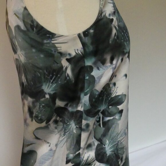 LK Bennett Black Ribbon Zanetta Blossom Garden Print Silk Blouse Top USA Size 4 - Picture 8 of 15